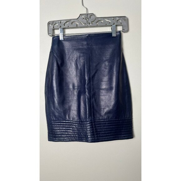 Claude Montana Dresses & Skirts - CLAUDE MONTANA LEATHER PUNK MINI SKIRT 24
